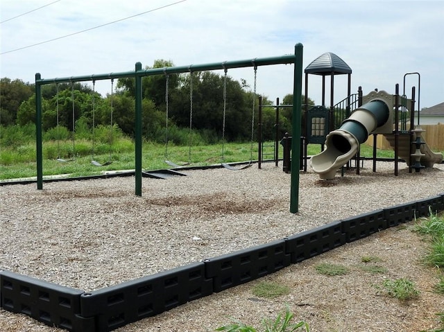 view of jungle gym