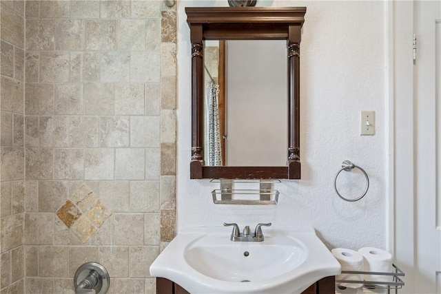 bathroom featuring vanity