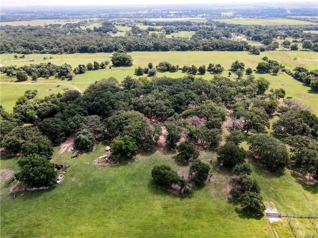 aerial view featuring a rural view