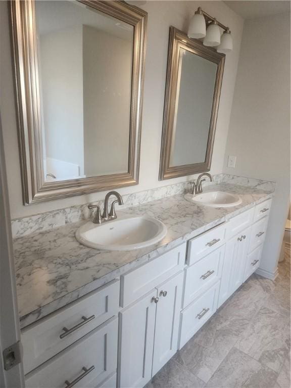 bathroom with vanity