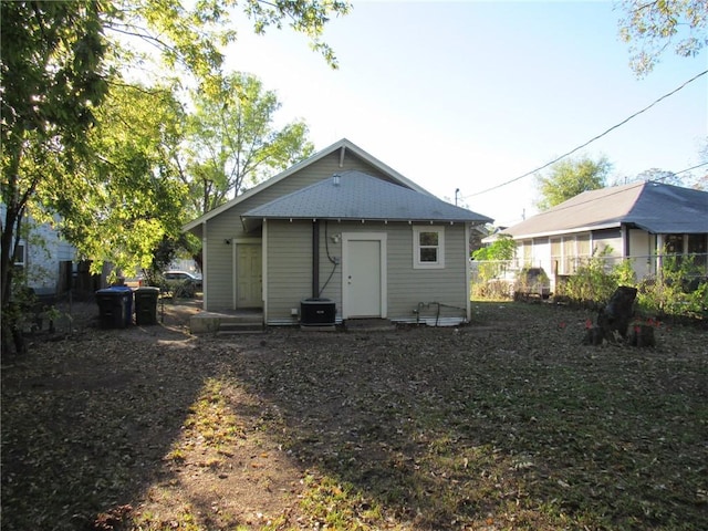 view of back of property