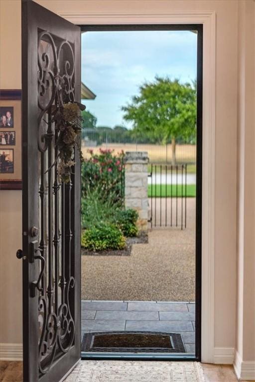 view of doorway to outside