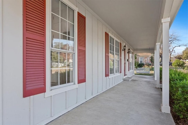 view of patio with covered porch