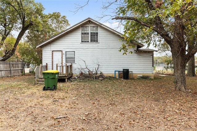 view of rear view of property