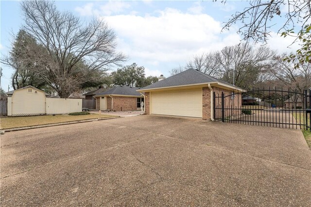 view of home's exterior with a garage