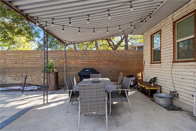 view of patio / terrace with grilling area