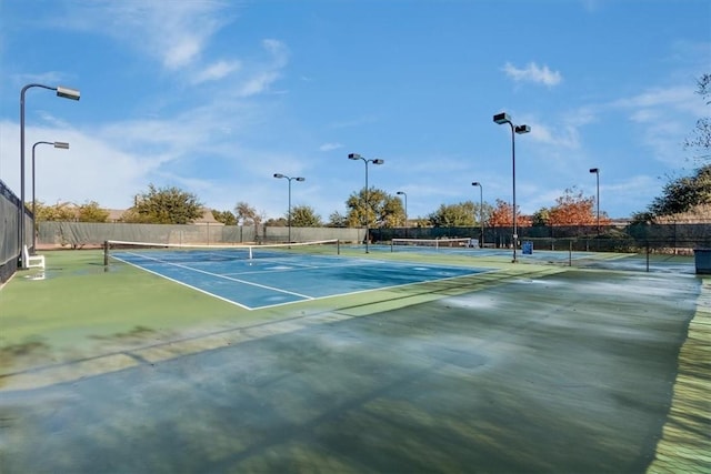 view of tennis court