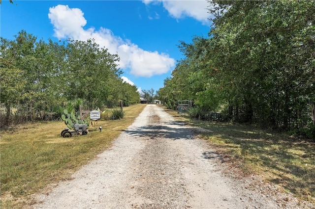 view of road