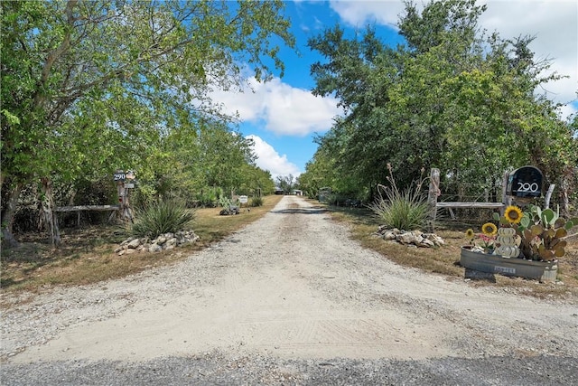 view of road