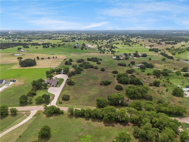 drone / aerial view featuring a rural view