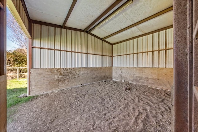 view of horse barn