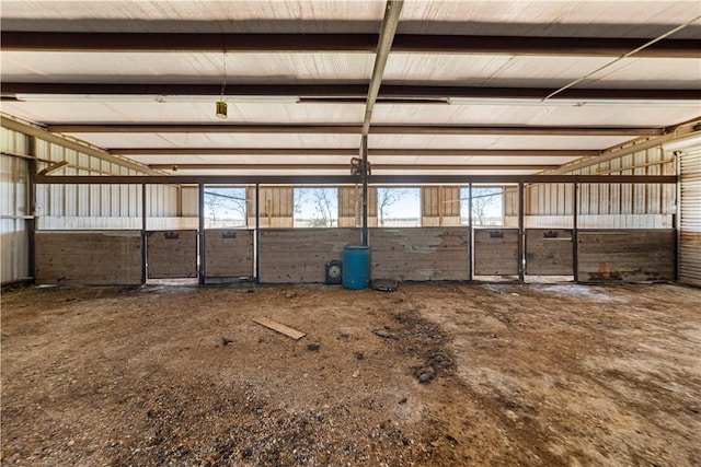 view of horse barn