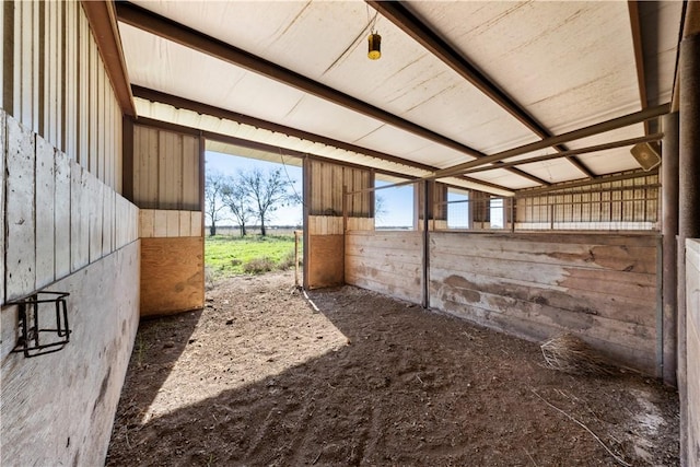 view of horse barn