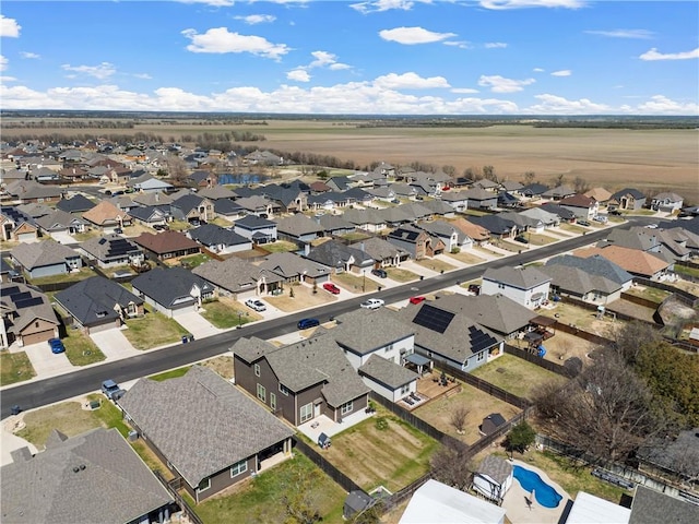 bird's eye view featuring a residential view