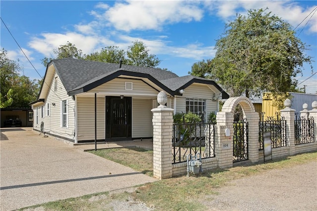 view of bungalow