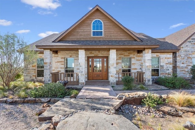 view of front of house featuring a porch