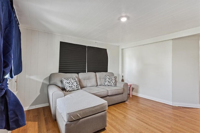 living room featuring hardwood / wood-style flooring