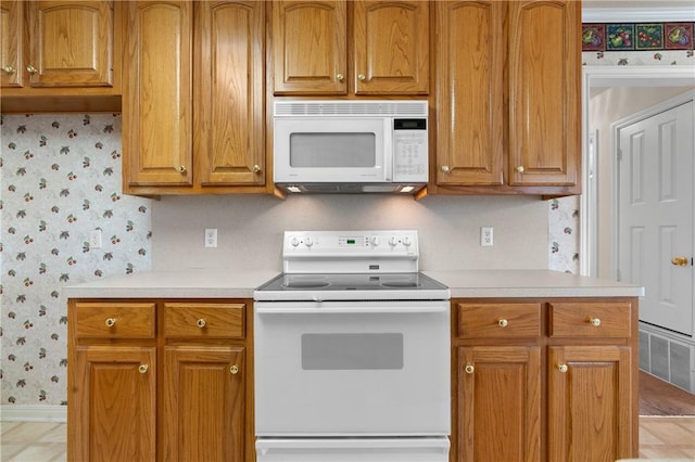 kitchen with white appliances