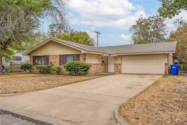 ranch-style house with a garage