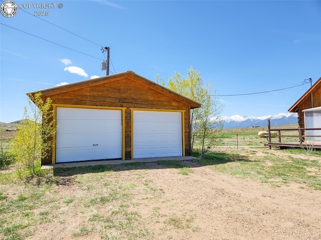 1660 Lone Tree Cir, Westcliffe, CO 81252 - detached garage featuring a mountain view