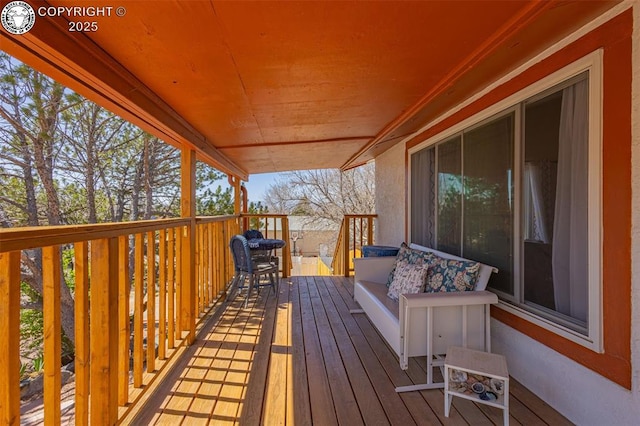 2114 Rangeview Dr, Pueblo, CO 81008 - view of wooden deck