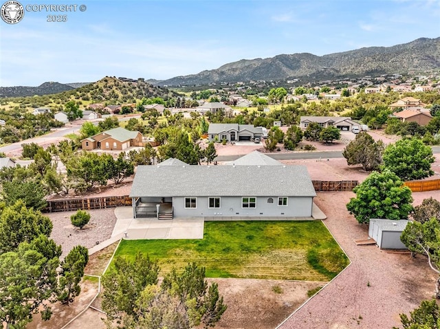 121 Mourning Dove Dr, Canon City, CO 81212 - aerial view of residential area with mountains