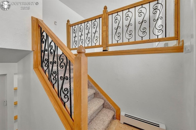 4401 Saint Clair Ave, Pueblo, CO 81005 - stairs with a baseboard radiator