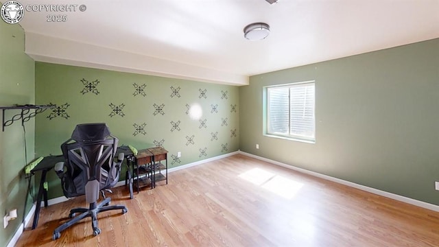 1018 S Camino De Bravo, Pueblo West, CO 81007 - home office featuring light wood-style flooring and baseboards