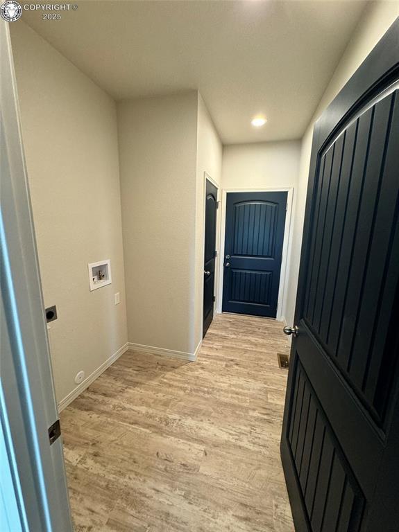 interior space featuring light hardwood / wood-style flooring