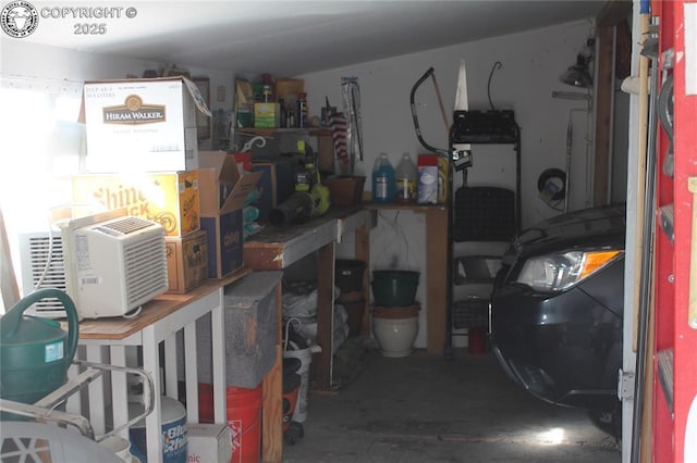 view of storage room