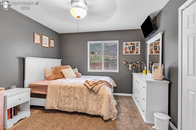 3065 Pear St, Canon City, CO 81212 - carpeted bedroom with ceiling fan and baseboards