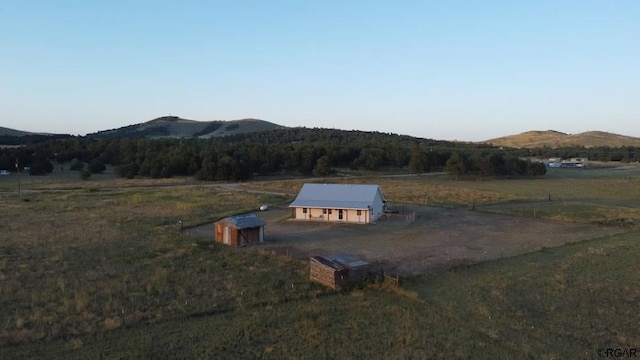 exterior space featuring a rural view