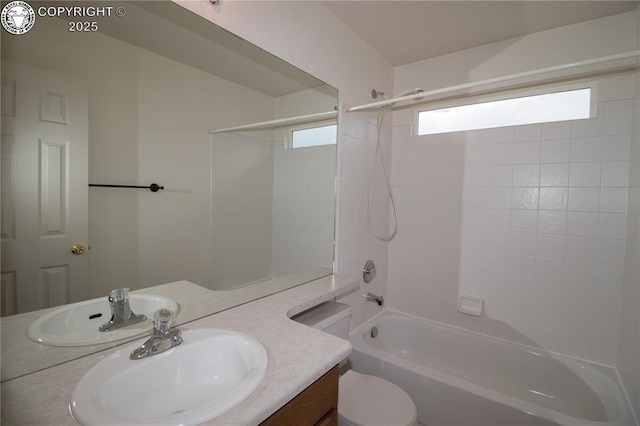 4320 Range Creek Dr, Colorado Springs, CO 80922 - bathroom with bathtub / shower combination and vanity