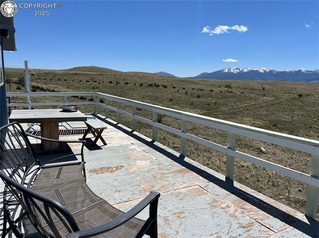 5105 Electric Ave, Westcliffe, CO 81252 - balcony with a mountain view and a rural view