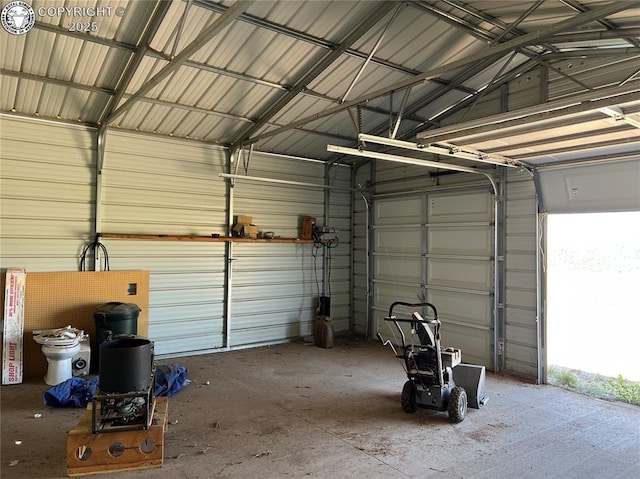 5105 Electric Ave, Westcliffe, CO 81252 - garage featuring metal wall
