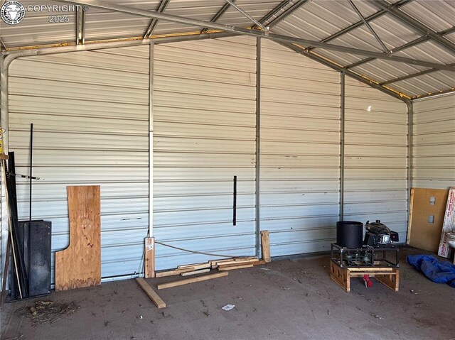 5105 Electric Ave, Westcliffe, CO 81252 - garage with metal wall