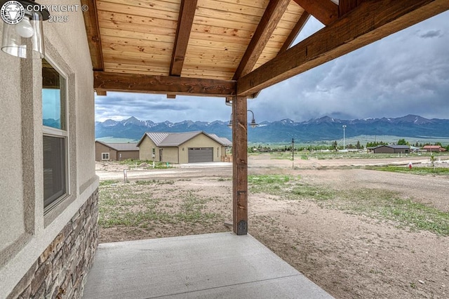 306 Fox Run E, Silver Cliff, CO 81252 - view of patio with a mountain view