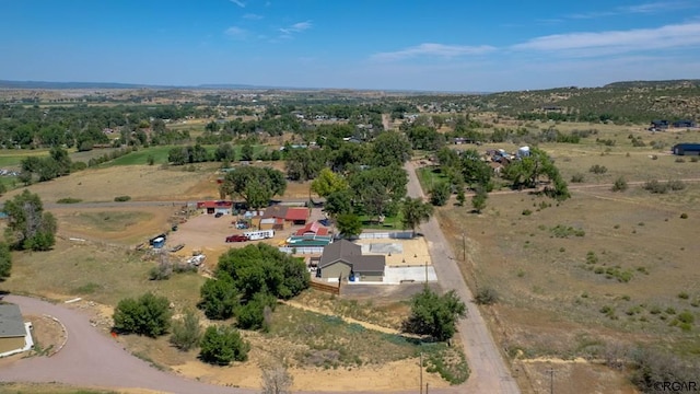 bird's eye view featuring a rural view