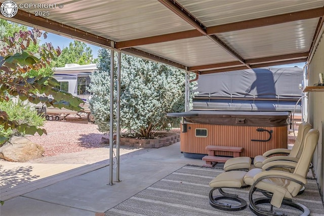 1431 Pine St, Canon City, CO 81212 - view of patio with a hot tub