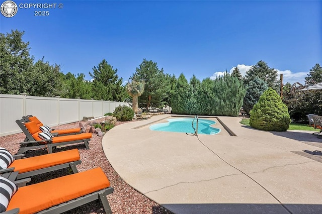 1431 Pine St, Canon City, CO 81212 - view of pool featuring a patio and a fenced backyard