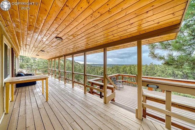 421 Bull Domingo Ln, Westcliffe, CO 81252 - view of wooden terrace