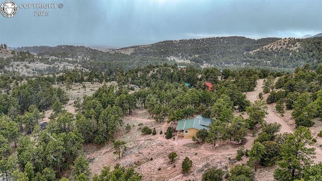 421 Bull Domingo Ln, Westcliffe, CO 81252 - mountain view with a heavily wooded area