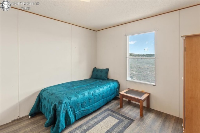 2275 K Path, Cotopaxi, CO 81223 - bedroom featuring a textured ceiling and wood finished floors
