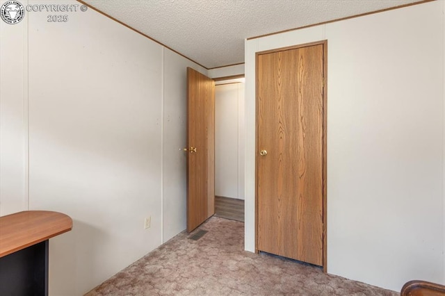2275 K Path, Cotopaxi, CO 81223 - unfurnished bedroom with light colored carpet, a textured ceiling, and a closet