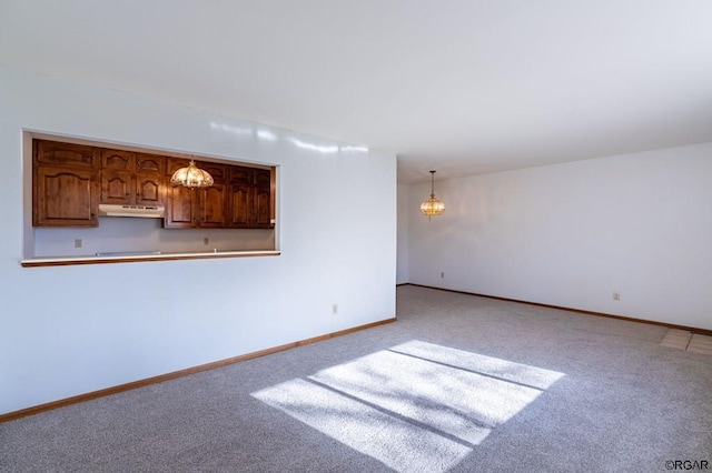 view of carpeted empty room