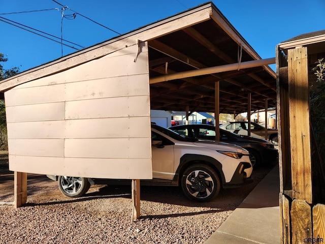 view of vehicle parking