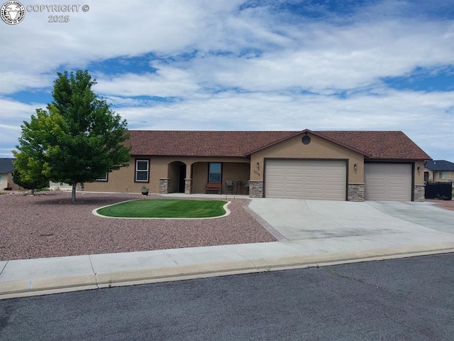 ranch-style house with a garage