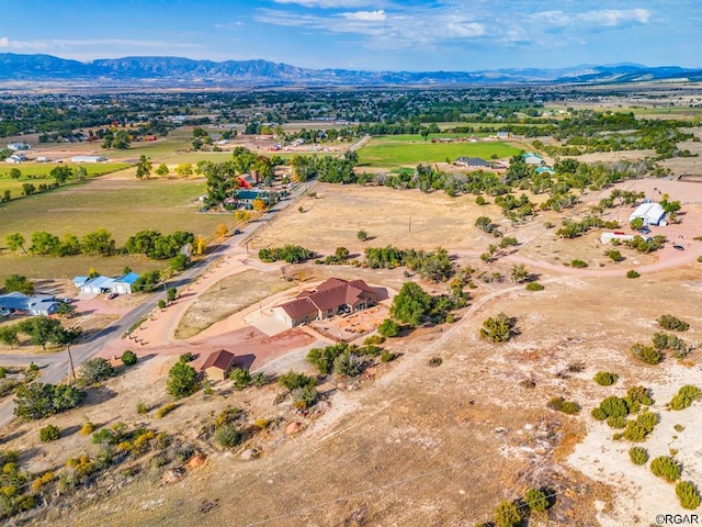 1381 3rd St, Penrose, CO 81240 - bird's eye view featuring a rural view and a mountain view