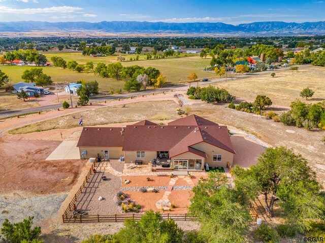 1381 3rd St, Penrose, CO 81240 - aerial view featuring a rural view and a mountain view