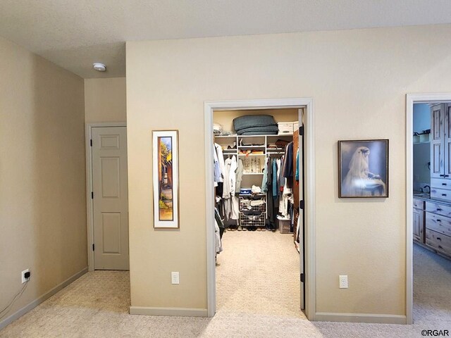 1381 3rd St, Penrose, CO 81240 - hallway with light carpet